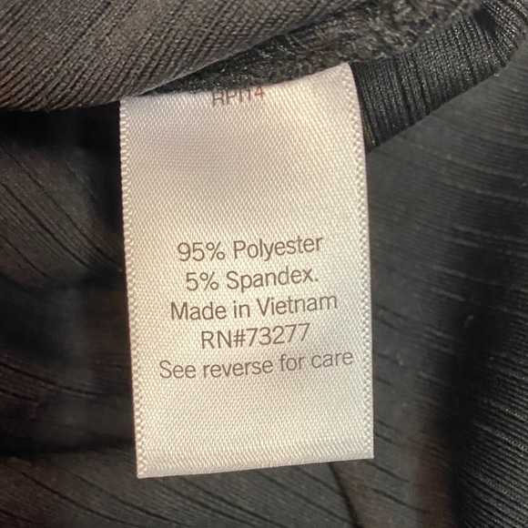 Nine West Black Long Sleeve Twist Front Dress Size M - Picture 11 of 11